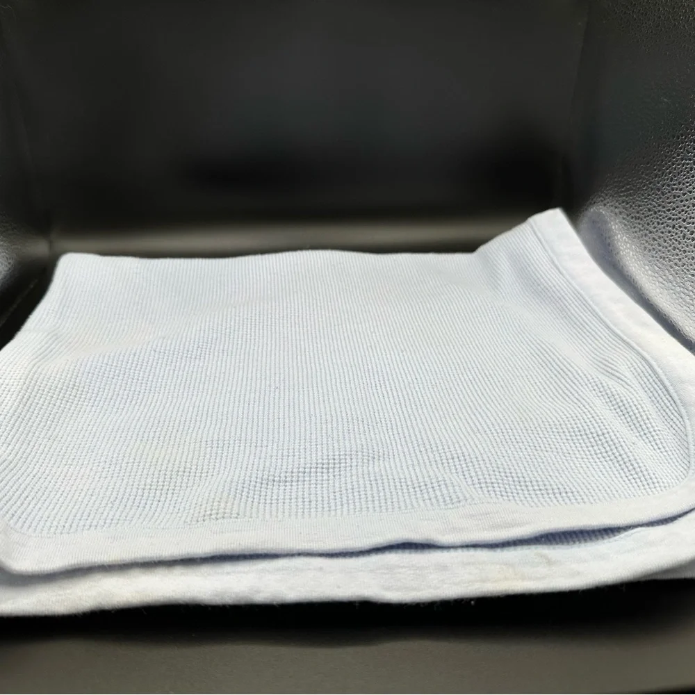 Garanimals Thermal‎ Baby Security Blanket Lovey Vintage Light Blue Waffle Weave